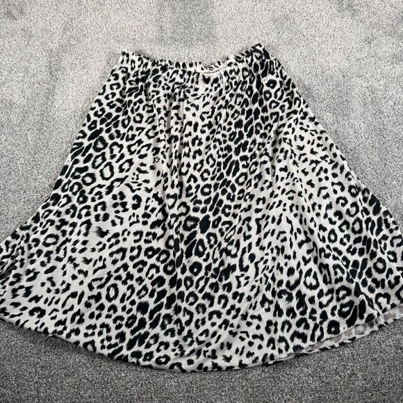 Vintage Skirt Size 16 Petite Skater Mid Flowy Leopard Print 90s Retro Style Y2K - Picture 5 of 5